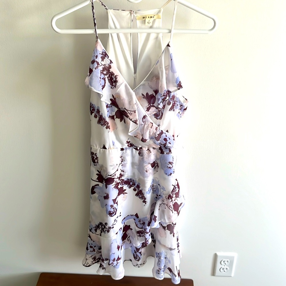 Purple and White Spring Dress